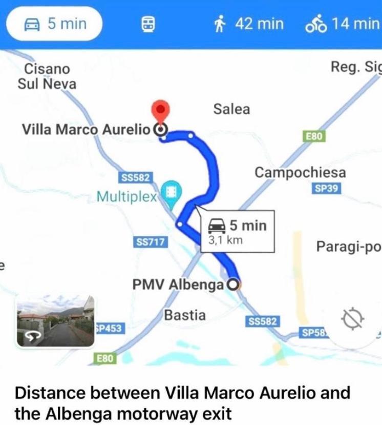 Villa Marco Aurelio Cisano sul Neva Buitenkant foto